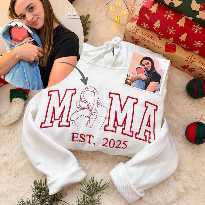 Custom Mama Line Art Sweatshirt