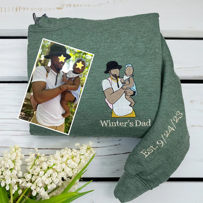 The Full-Color Portrait Sweatshirt | Custom Family & Couple