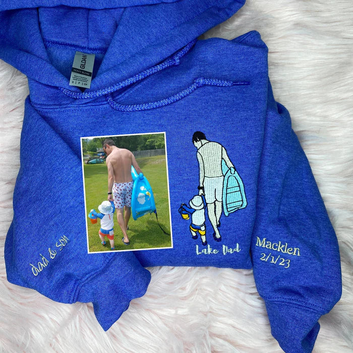 The Full-Color Portrait Sweatshirt | Custom Family & Couple