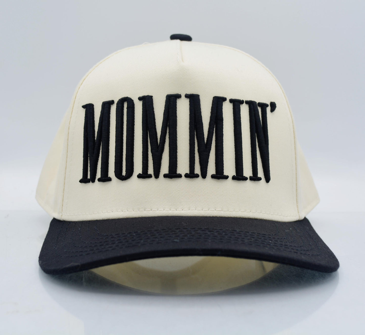 Custom Two-Tone Mom Baseball Cap, Personalized Nickname & EST Date 3D Puff Embroidered Hat