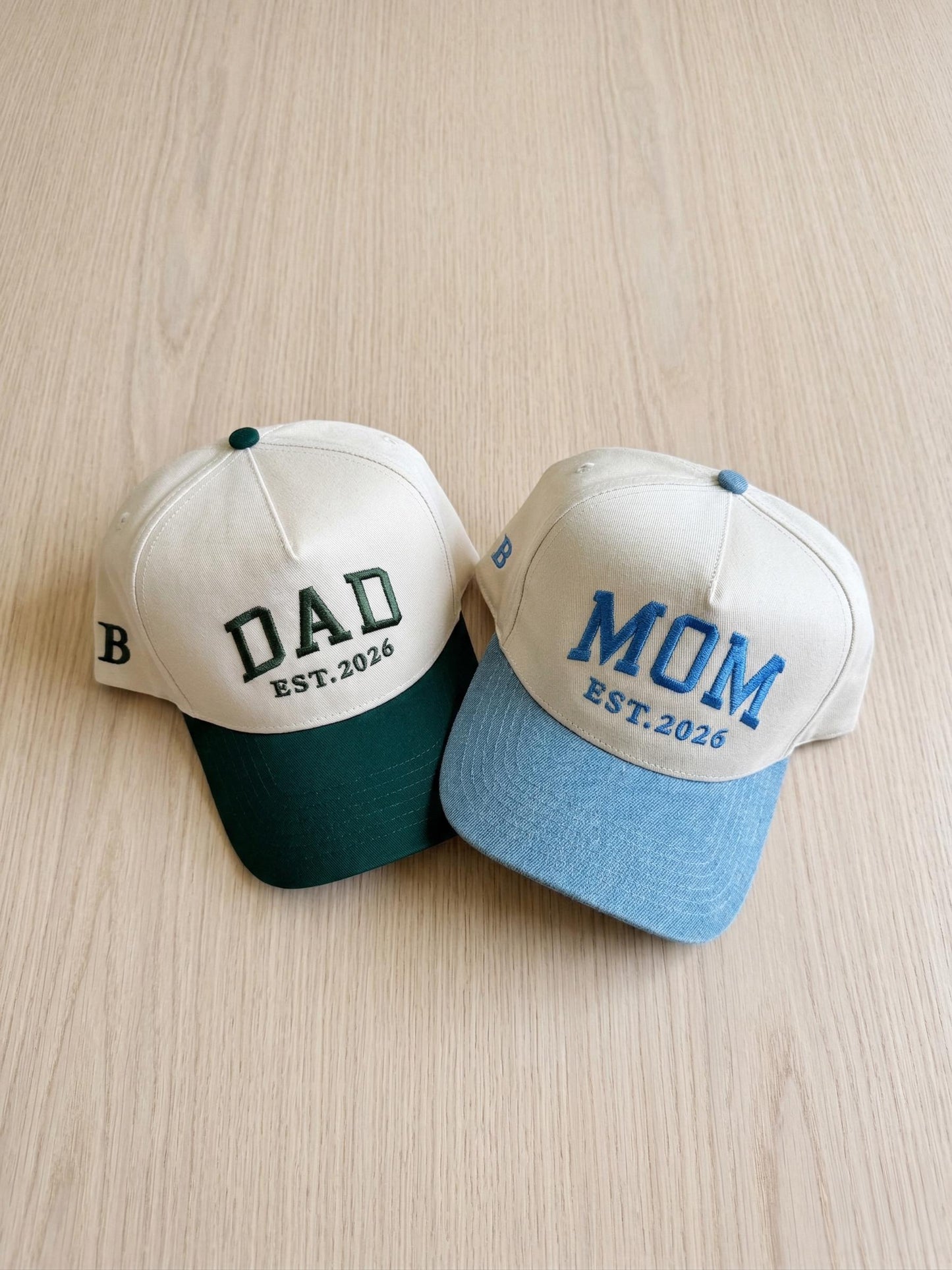 Customizable Mom Cap with Name & Year Two-Tone Embroidered Baseball Hat