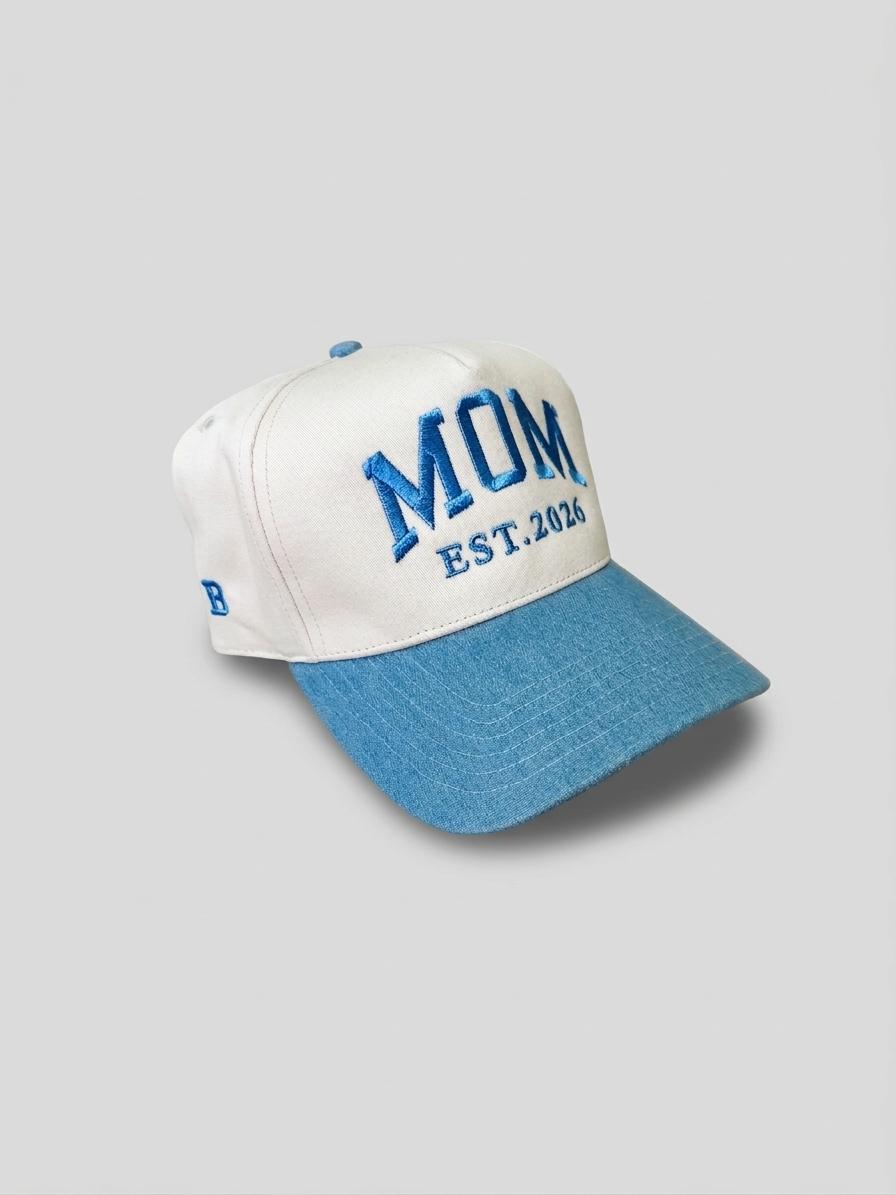 Customizable Mom Cap with Name & Year Two-Tone Embroidered Baseball Hat
