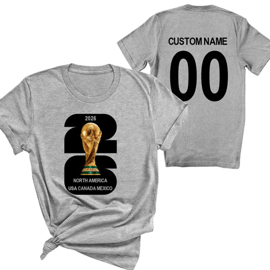 Personalized 2026 World Cup Shirt Custom Name & Number