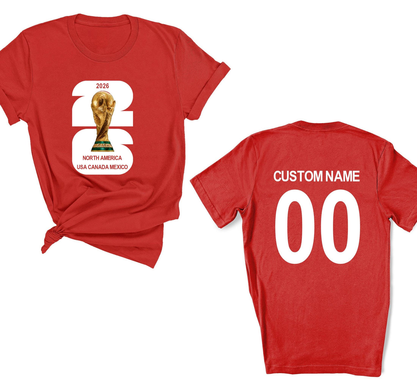 Personalized 2026 World Cup Shirt Custom Name & Number