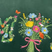 My Birth Flower Bouquet Custom Sweatshirt Personalized Floral MOM Embroidery with Custom Nickname