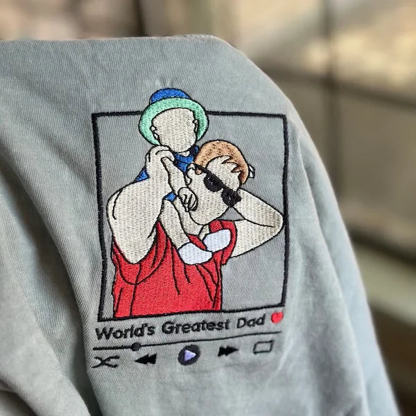The Full-Color Portrait Sweatshirt | Custom Family & Couple