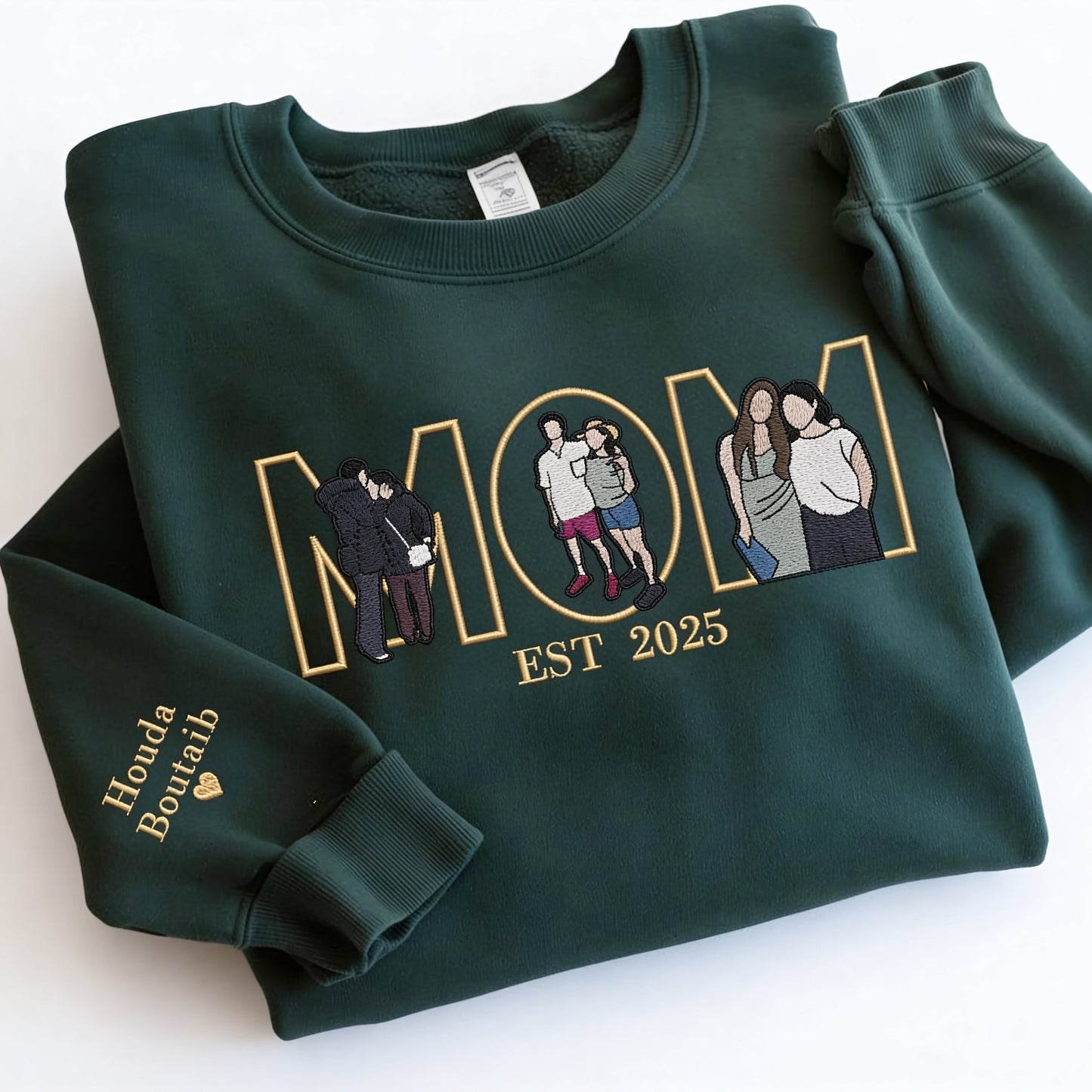 Best Mom Ever – Custom Photo Portrait Embroidery Gift