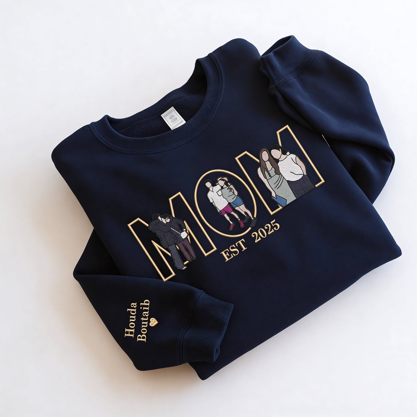 Best Mom Ever – Custom Photo Portrait Embroidery Gift